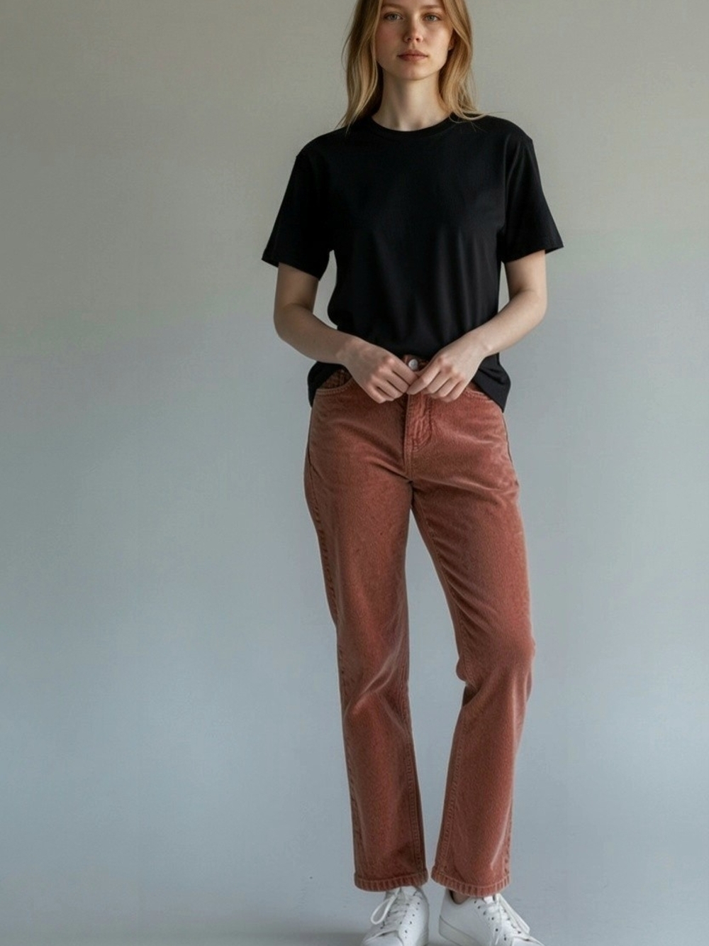 Anthropologie Pilcro Rust Orange Corduroy High Rise Pants Size 28